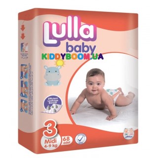Подгузники Lulla Baby Midi 3 (4-9 кг) 68 шт